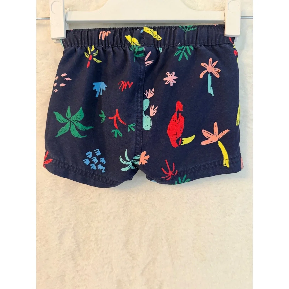 Hanna Andersson Boys Navy Tropical Parrot‎ Swim Trunks 12-18 Months 75cm 62018